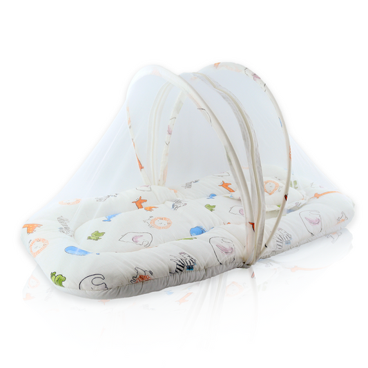 Cotton Infants Washable New born Baby bedding set With Mosquito Net And Pillow Mosquito Net