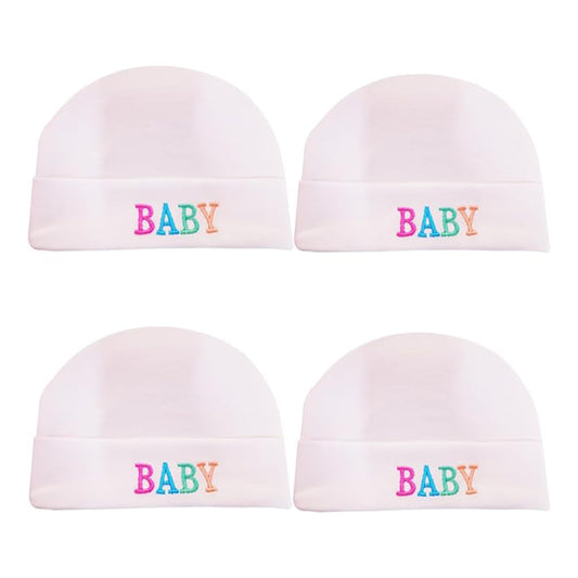 Kids Cotton Solid Latest Soft and Comfortable Casual Cap (White, 3-6 Months)