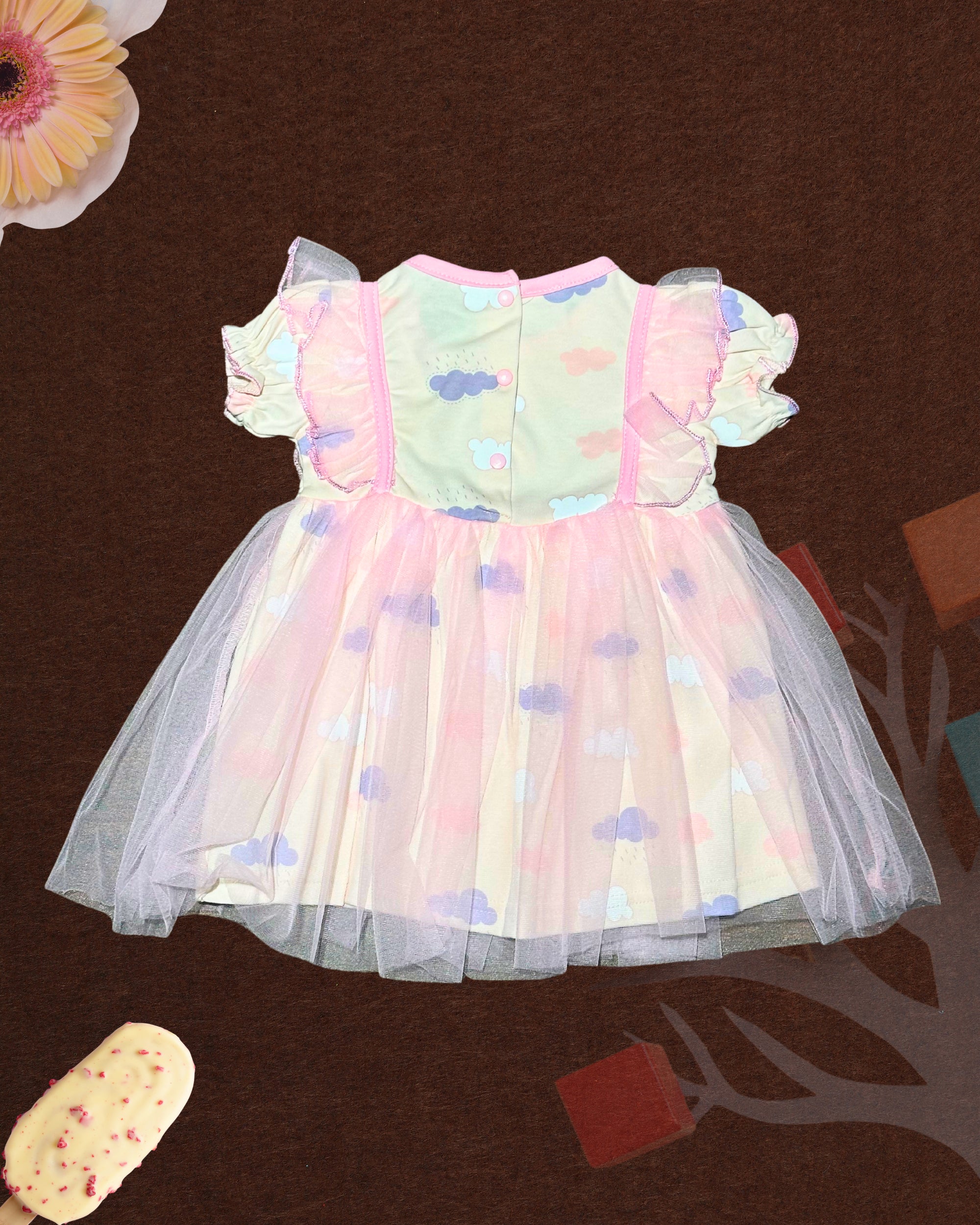 Newborn Baby Girl Fancy Frock 0-9 Months