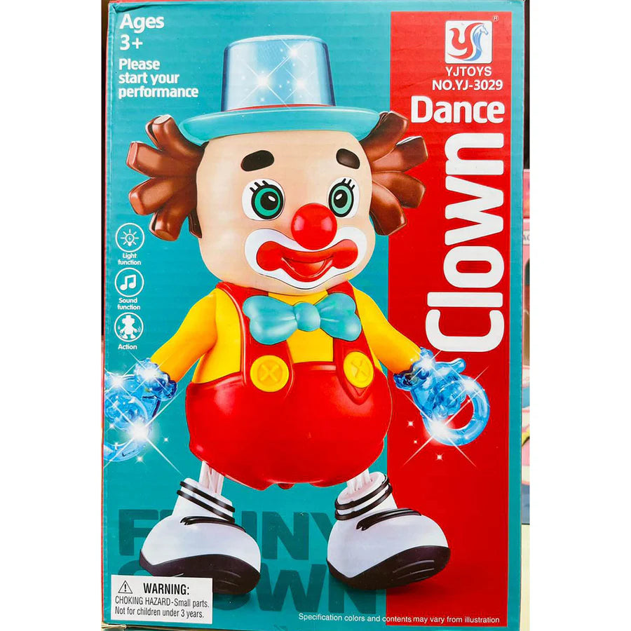 3D Light & Sound Dancing R Clown Toy