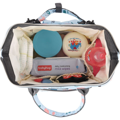 Baby Diaper Bag stylish maternity Large Capacity 12 L Diaper Bag  (Designer Blue Garden)