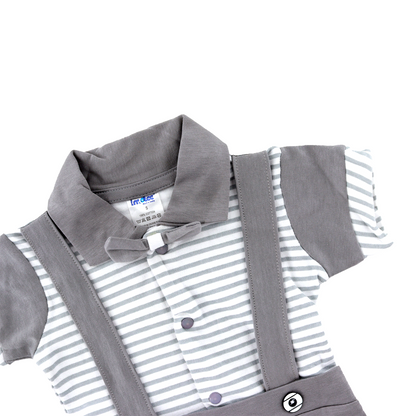 Baby Boys Stylish Dungaree 100% Pure Cotton Casual Half Sleeves and Shorts Set