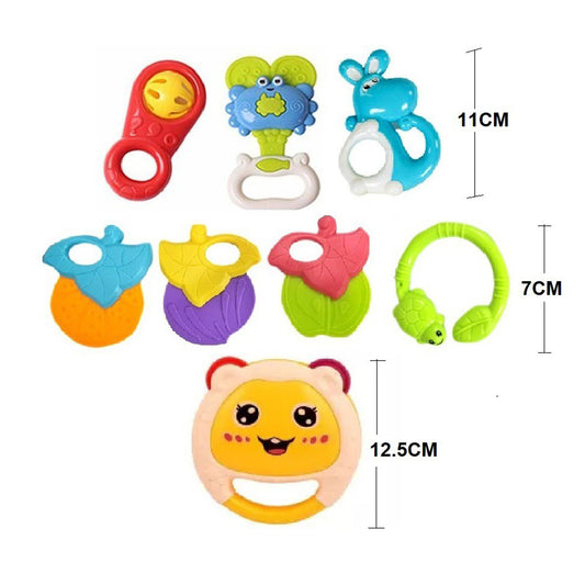 Mimi Bells Eries Baby Rattles - Cute Rattle, Teether, Shaker, Grab & Spin Rattle Rattle  (Multicolor)