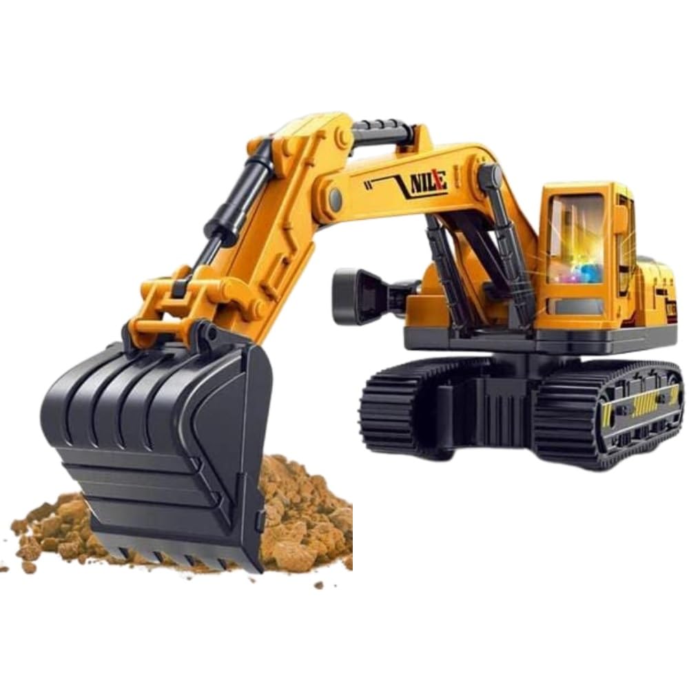 Excavator Construction Vehicle for Kids Pretend Play Toy Trucks Play Set Building Vehicles Set for Kids 3-14 Years.