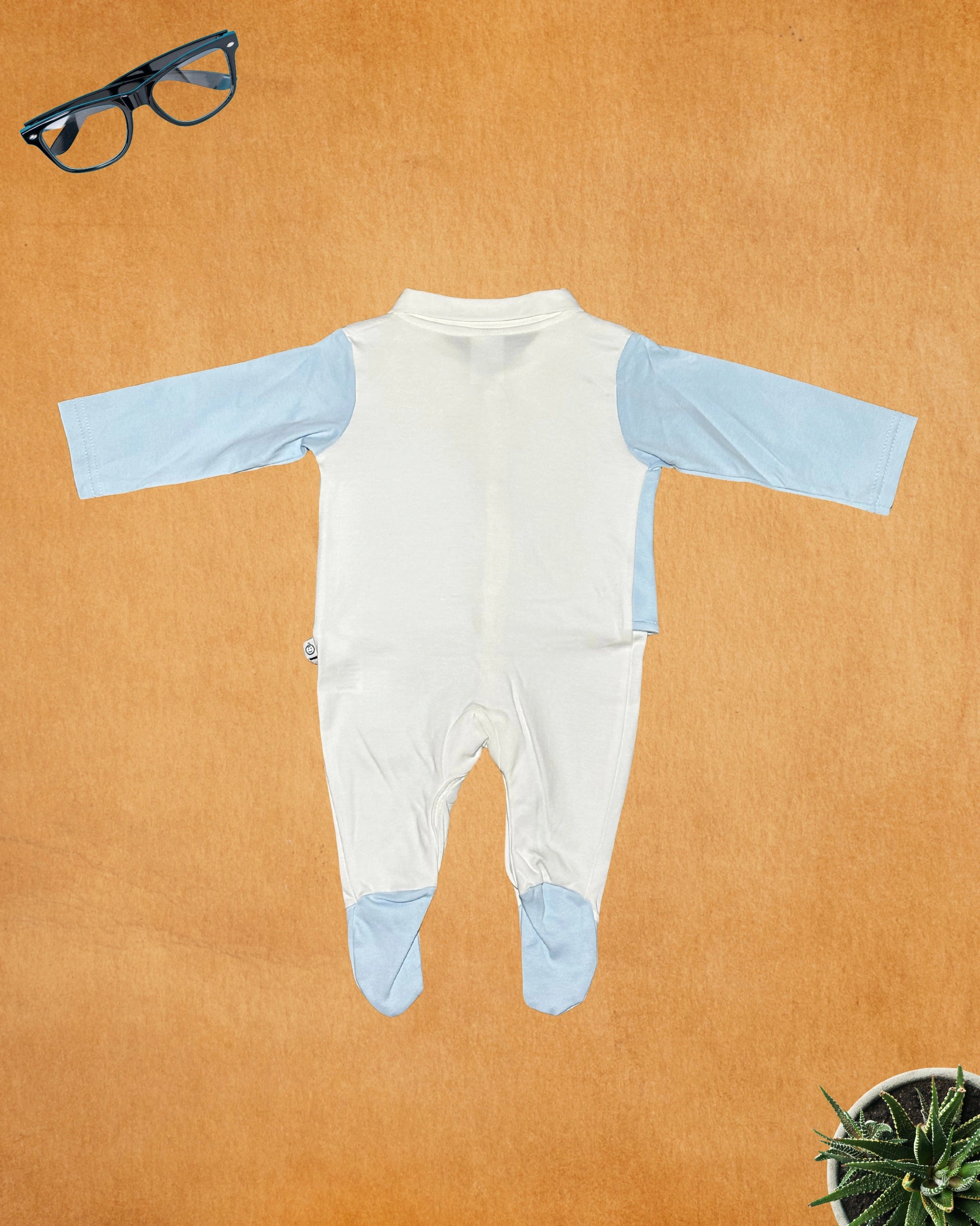 Newborn Baby Boy Romper – Formal Dress with Bow & Blazer Design