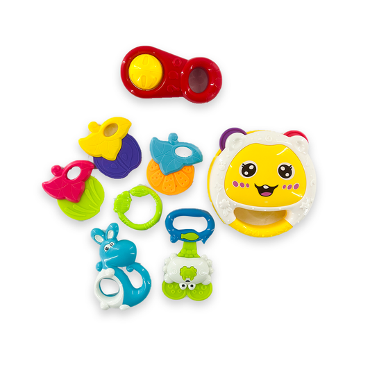 Baby Toys Rattles and Teethers Set for New Born Babies Toddler Infants & Children 5 Pcs