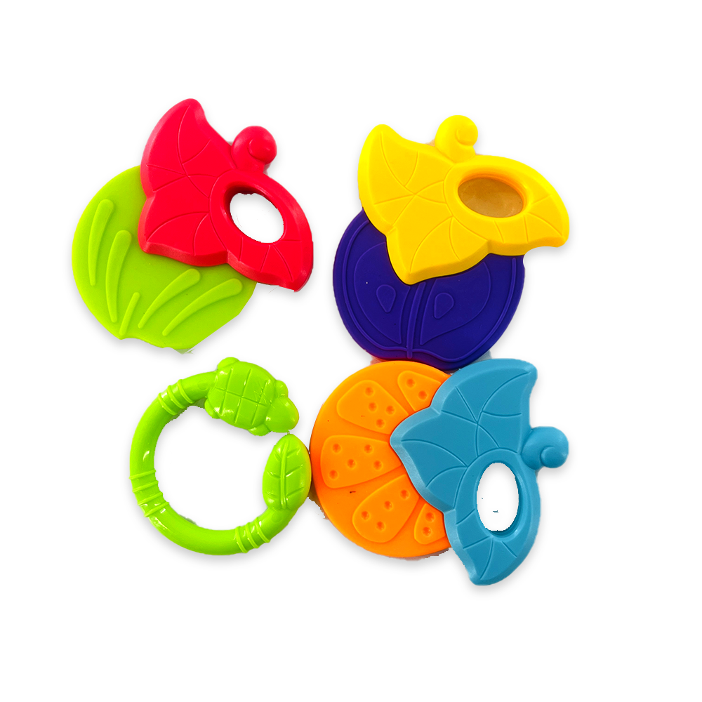 Baby Toys Rattles and Teethers Set for New Born Babies Toddler Infants & Children 5 Pcs
