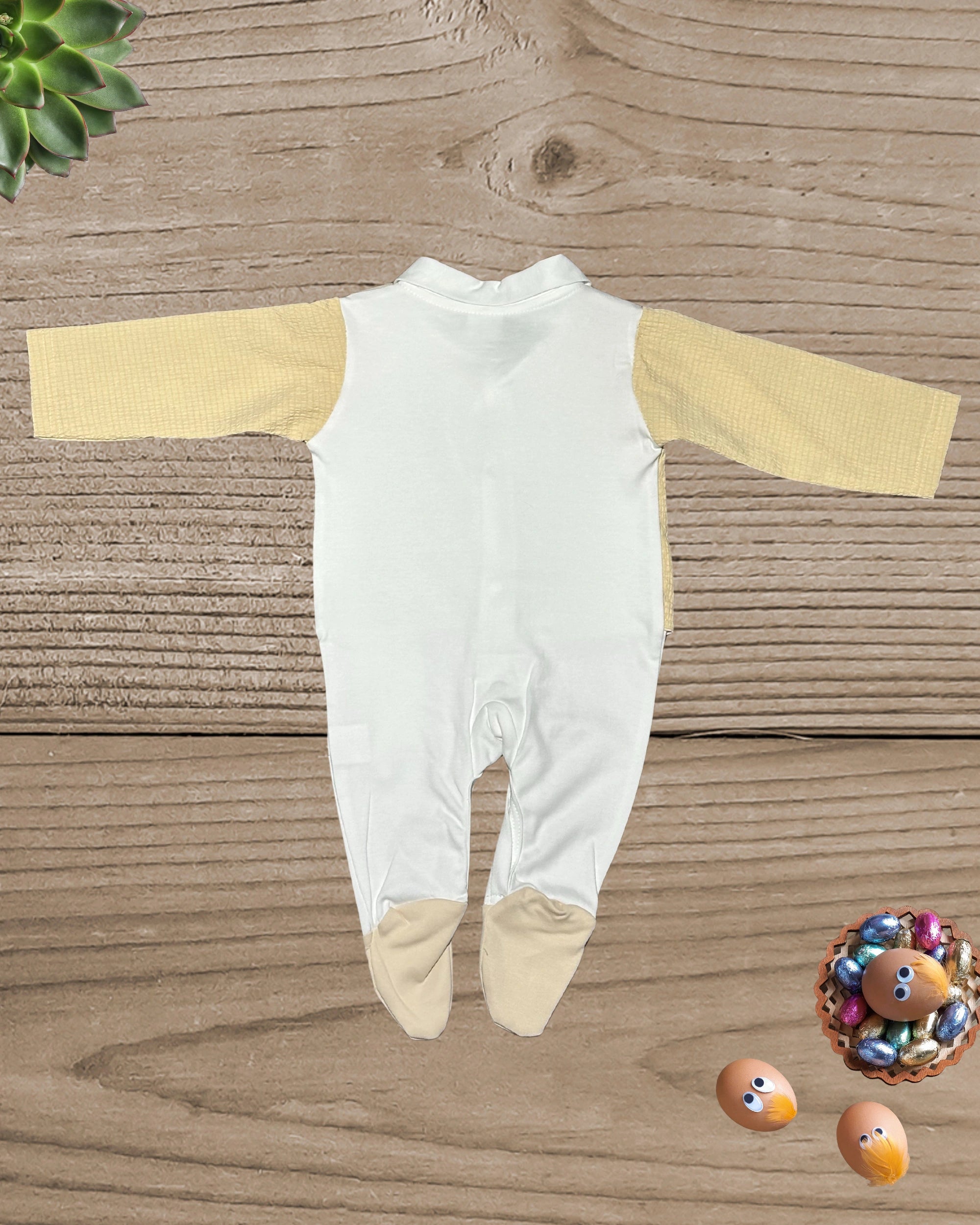 Newborn Baby Boy Romper – Formal Dress with Bow & Blazer Design