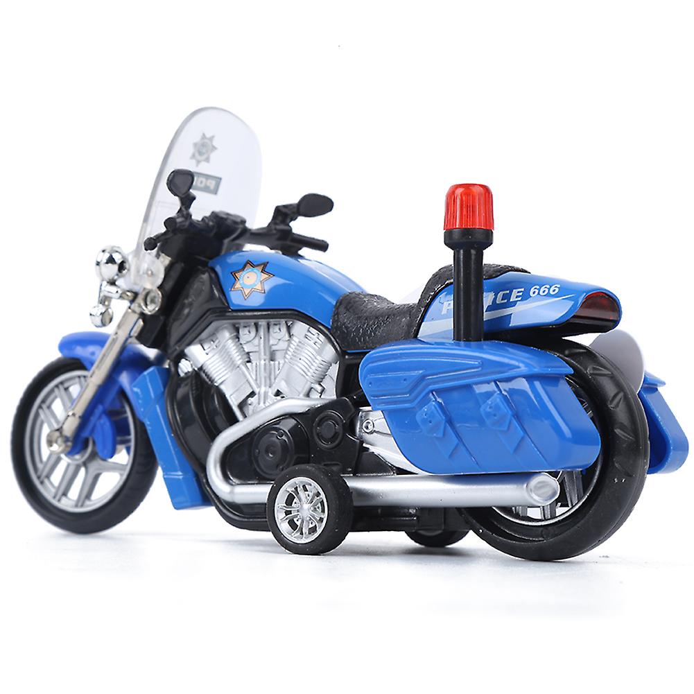 Police Motorcycle Toy Kids Car Model Children Pull Back Motorbike Toy Model