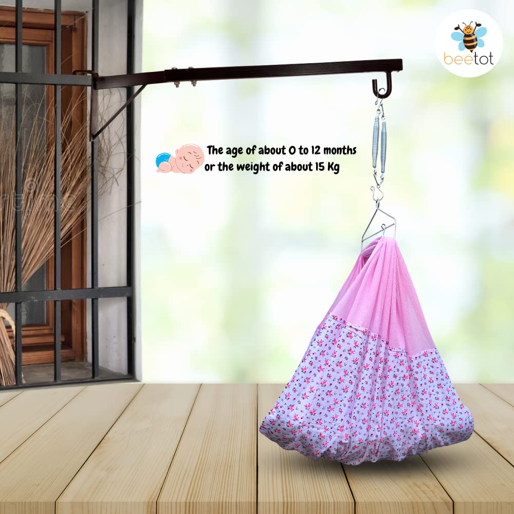 New Born Baby Swing Cradle (Jhula) Set Weight Capacity up to 20kg Jhula