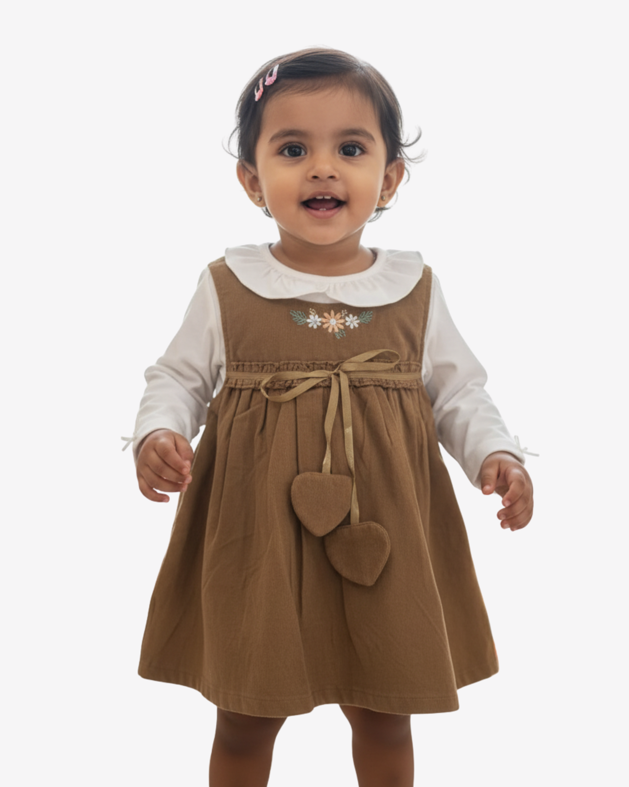 Baby Girl Pinafore Dress – Soft Cotton Frock