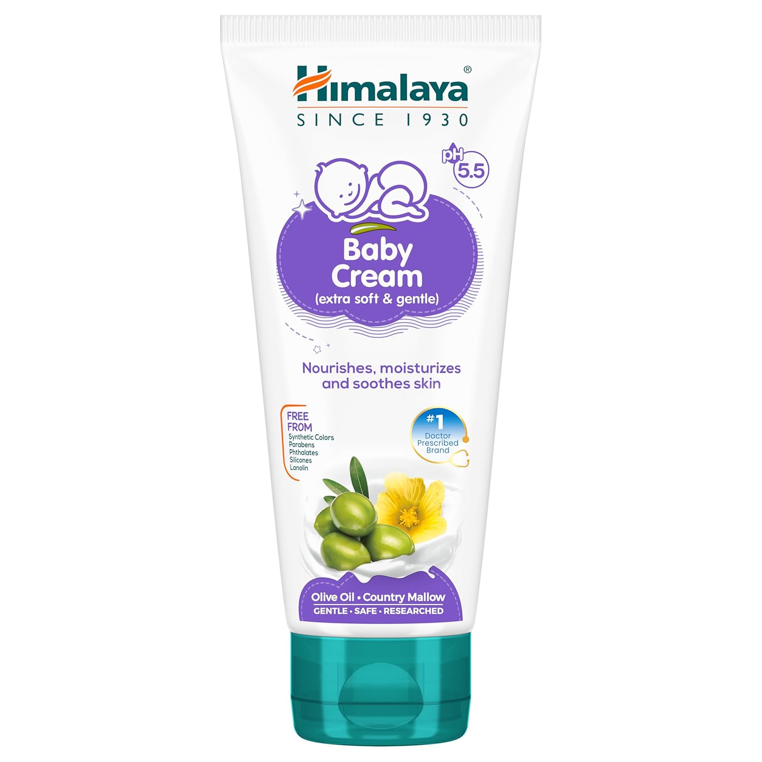 Himalaya Baby Cream | Extra Soft & Gentle | #1 Pediatrician Prescribed Brand