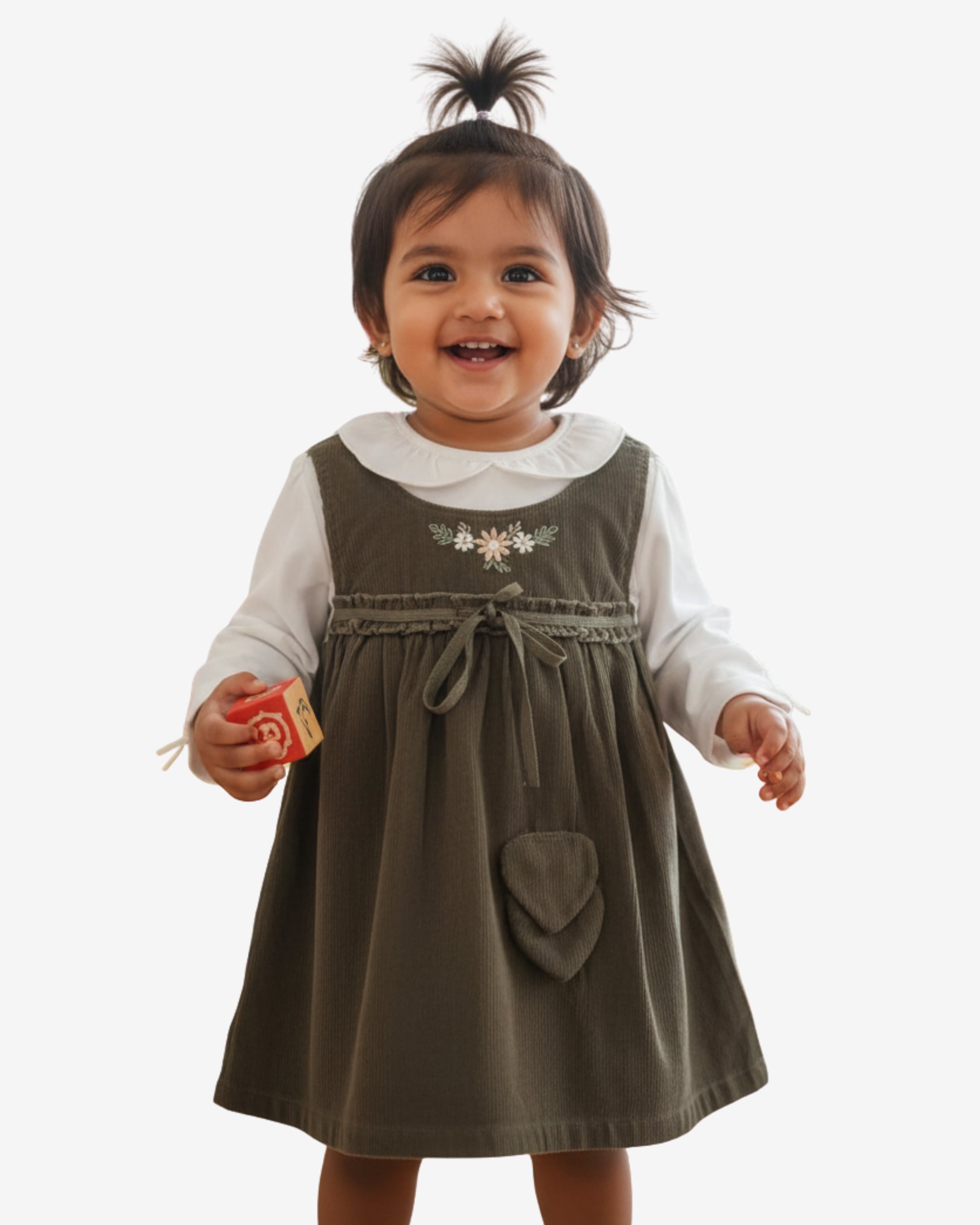 Baby Girl Pinafore Dress – Soft Cotton Frock