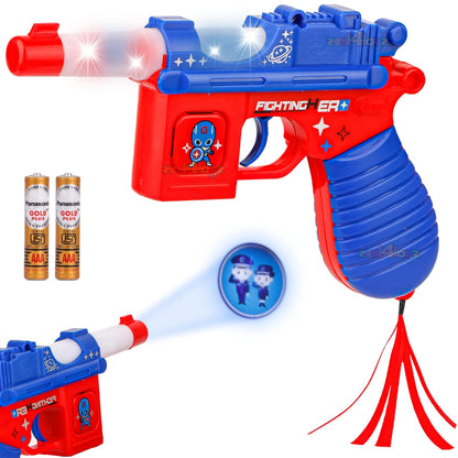 Fun Escape Projector Toy Gun for Kids with Spiderman Theme Light and Sound Projector Gun with Spiderman Images