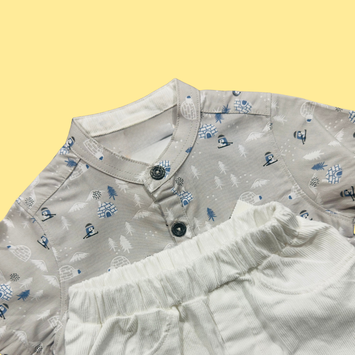 Baby Boy Printed Shirt & Shorts Set