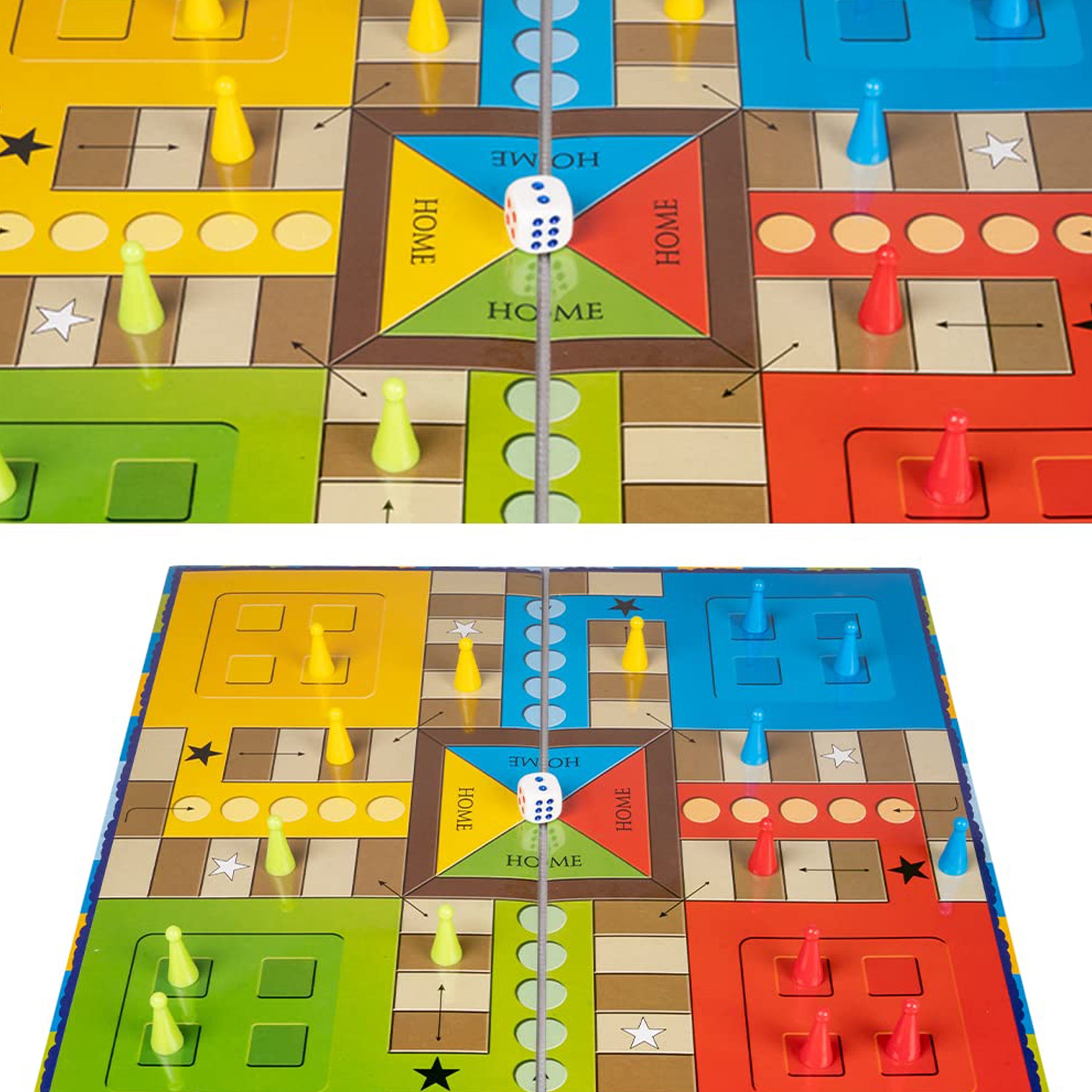 Toysbox Ludo and Snakes & Ladders Small Classic Board Game to Play with Kids and Adults