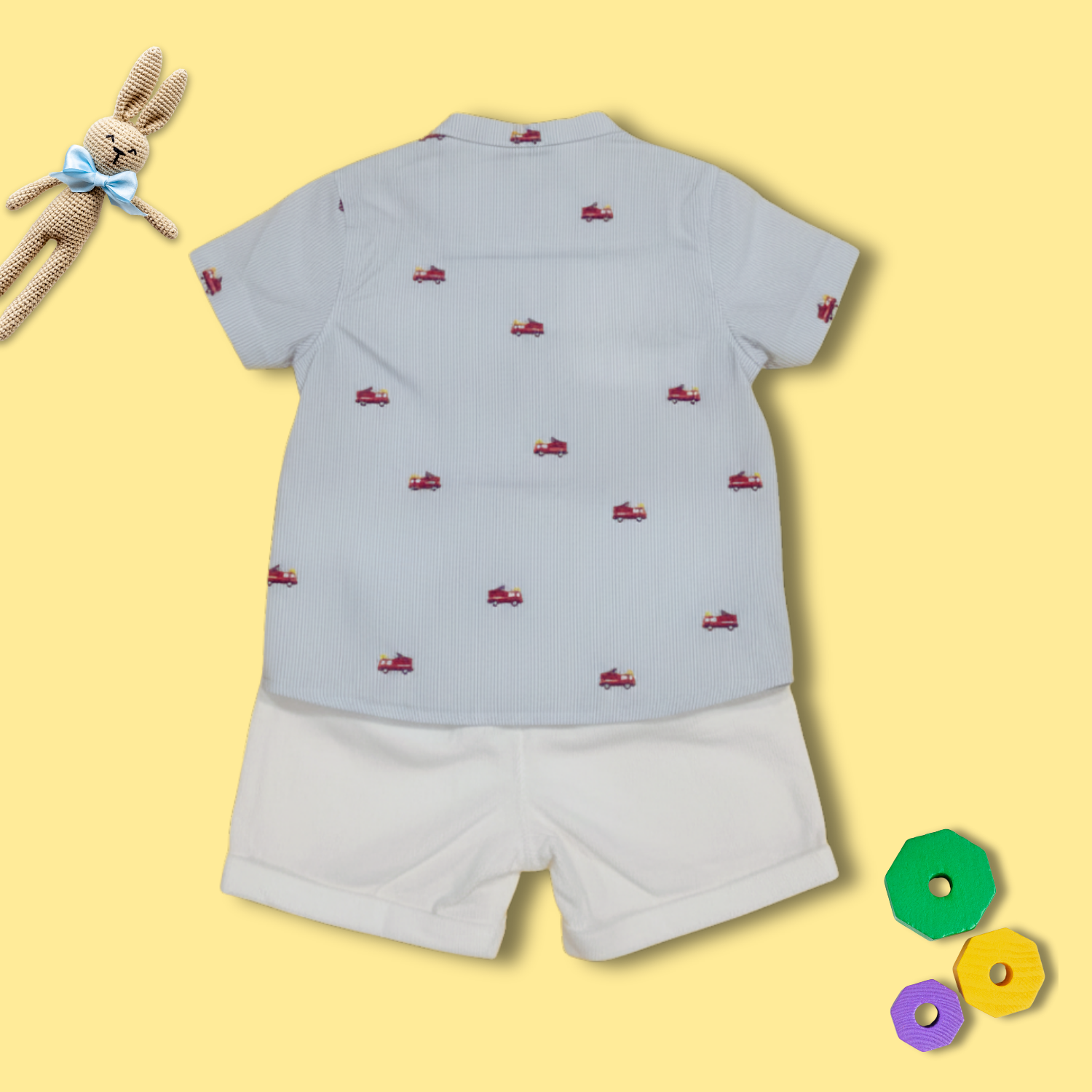 Baby Boy Printed Shirt & Shorts Set