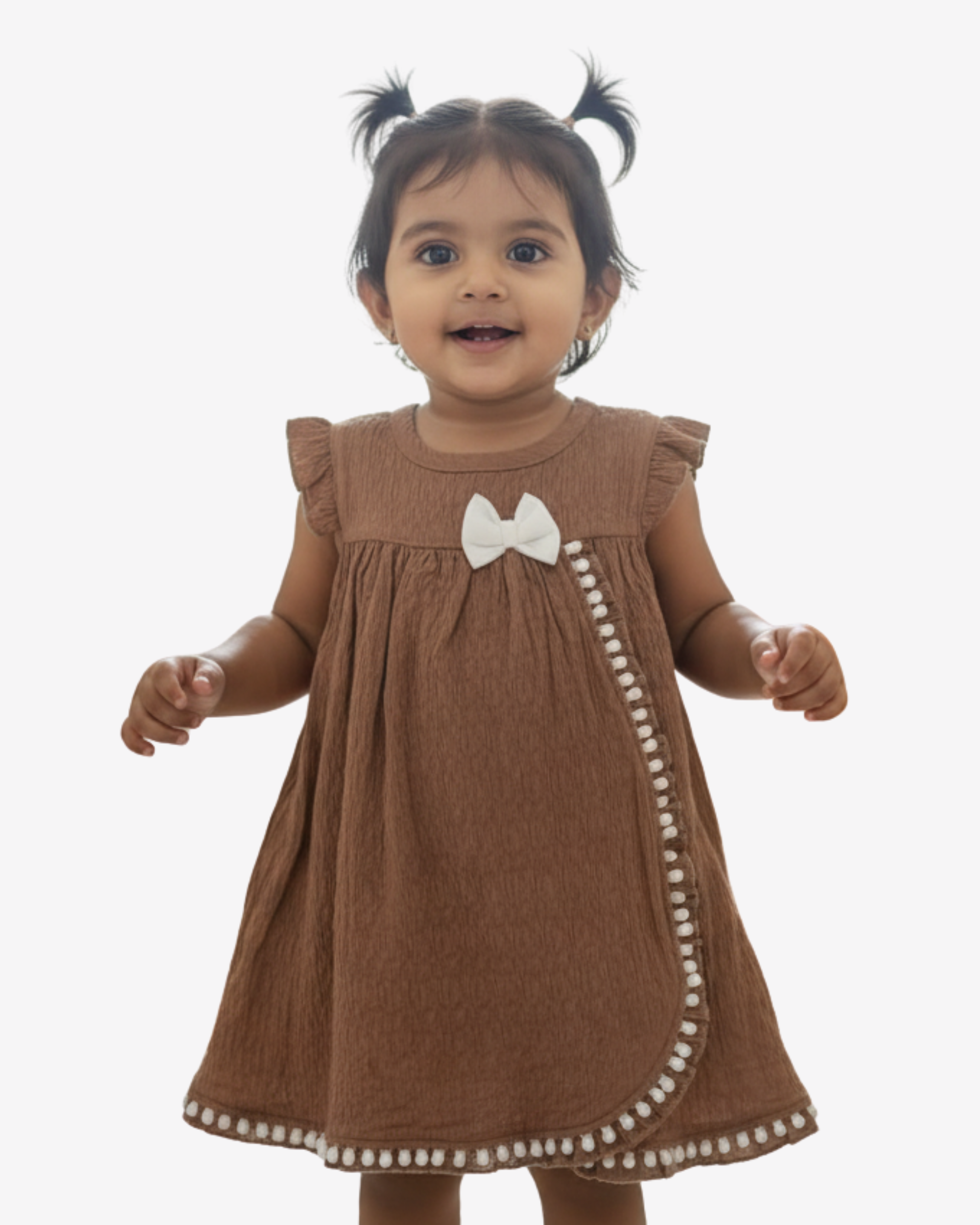 Baby Girl Cotton Frock Set with White Bloomer