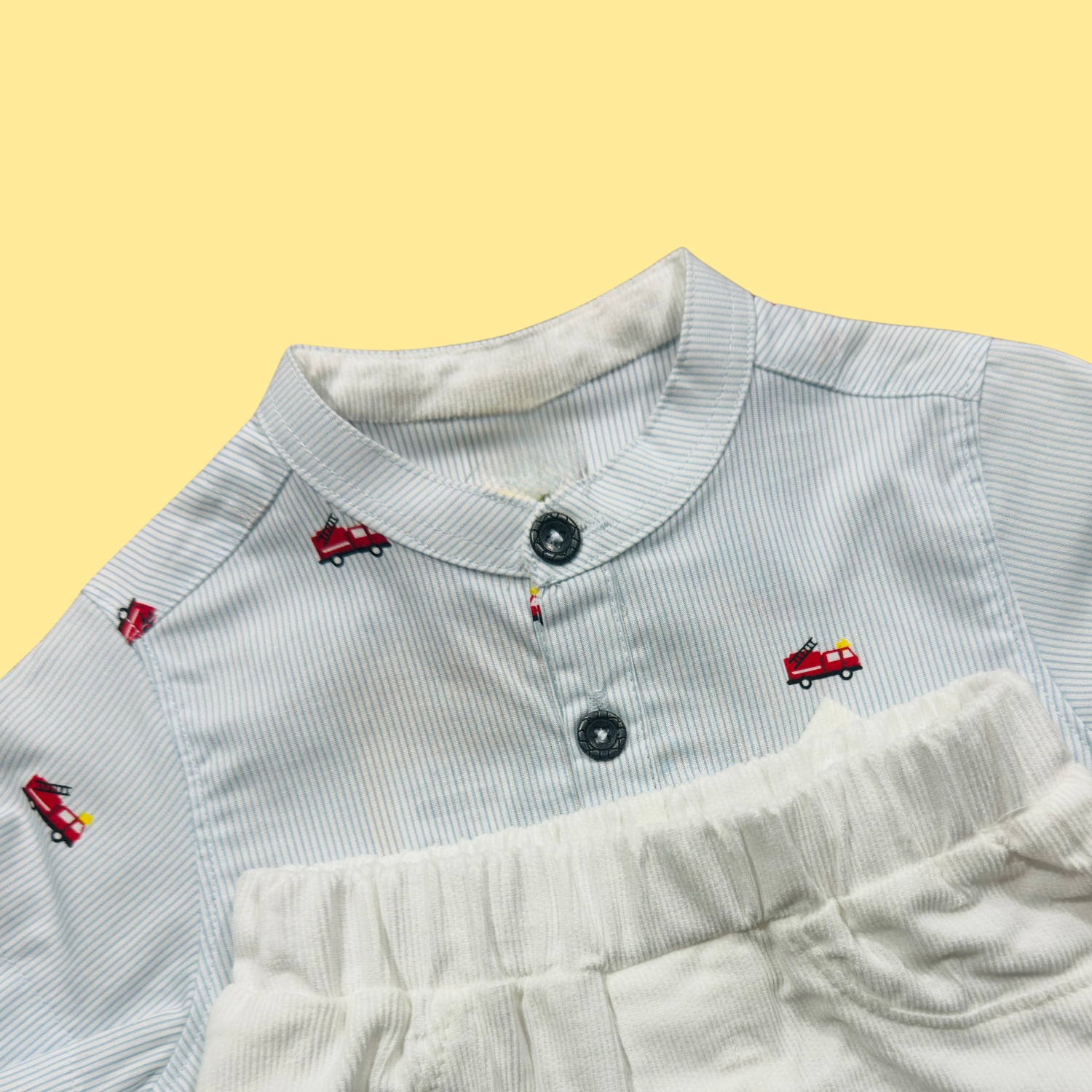 Baby Boy Printed Shirt & Shorts Set