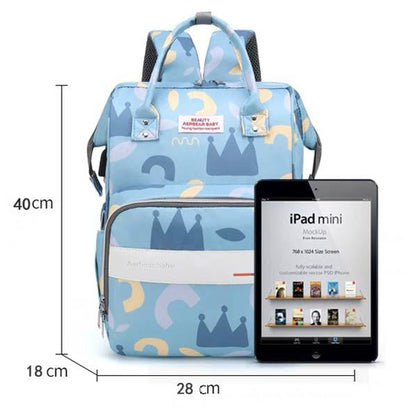 NewDiaper Bag BackpackTravel Handbags Waterproof Diaper Tote with Large Capacity Bottle Insulation for Mom Dad