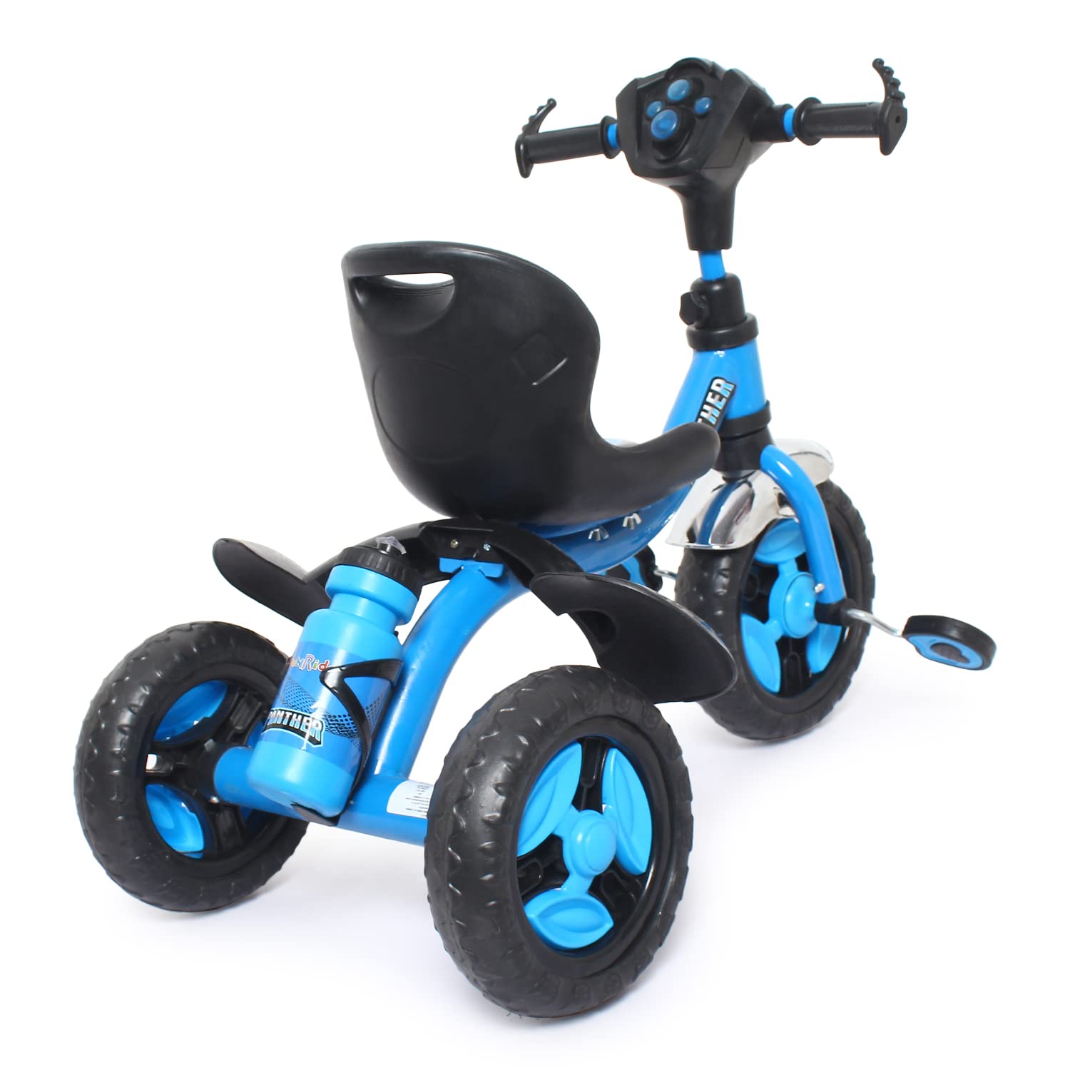 Fun Ride Kids Tricycle Panther for 2 to 5 Years-Plug and Play Baby Trike with Music and Lights-Tricycles for Kids with Eva Wheels