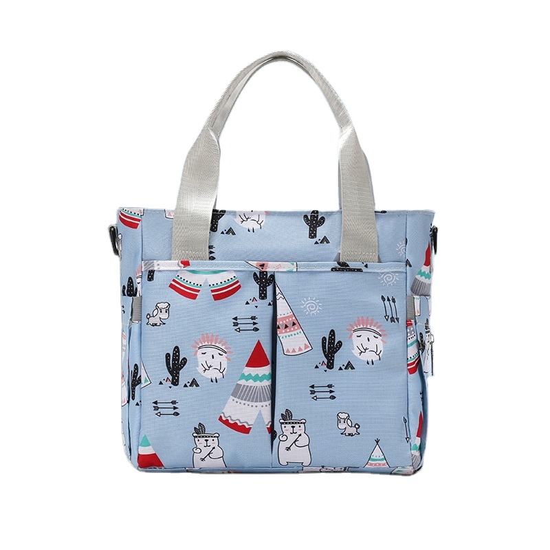 Compact Baby Diaper Tote Bag with Tissue Dispenser