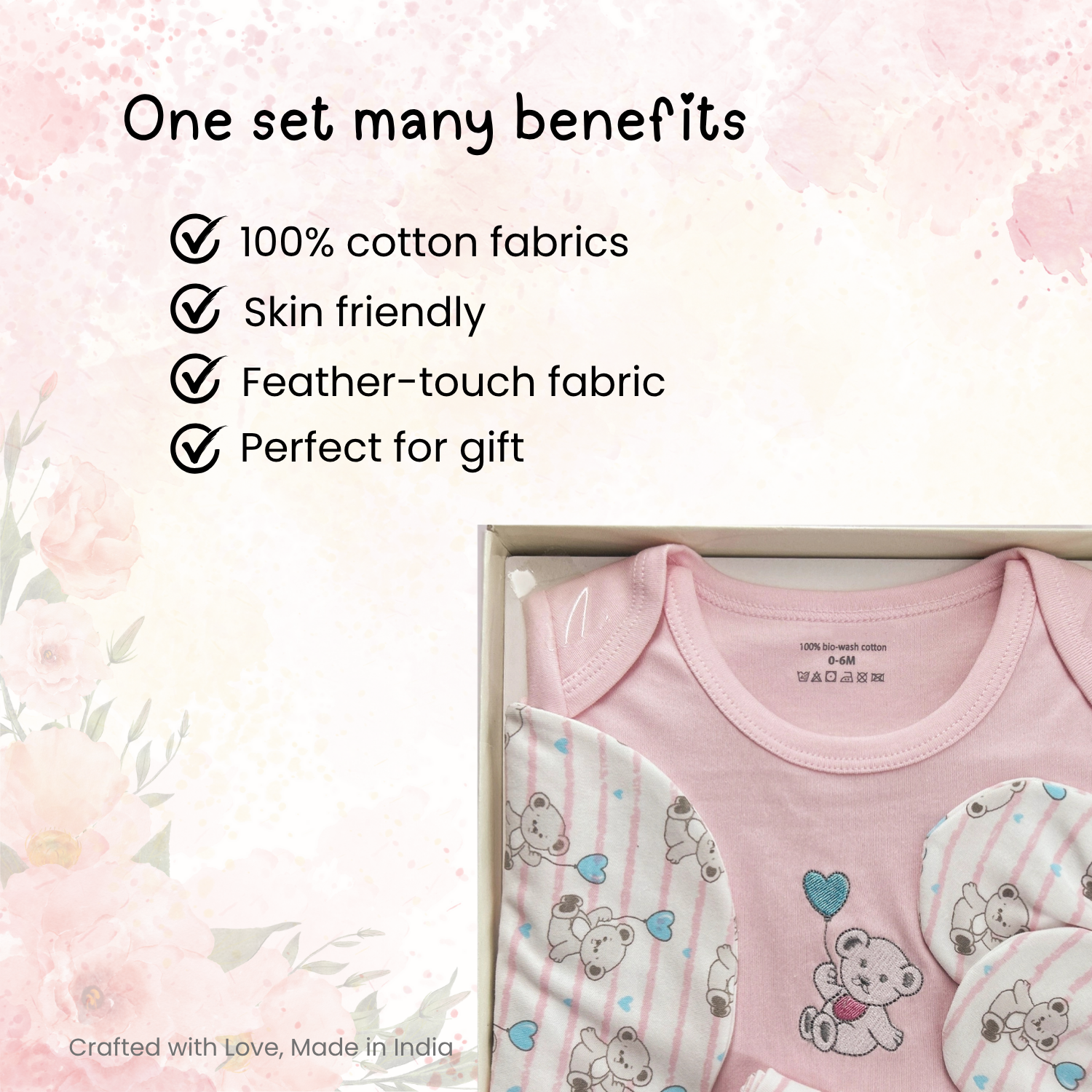 kidonex 4-Piece Newborn Showel Gift Set