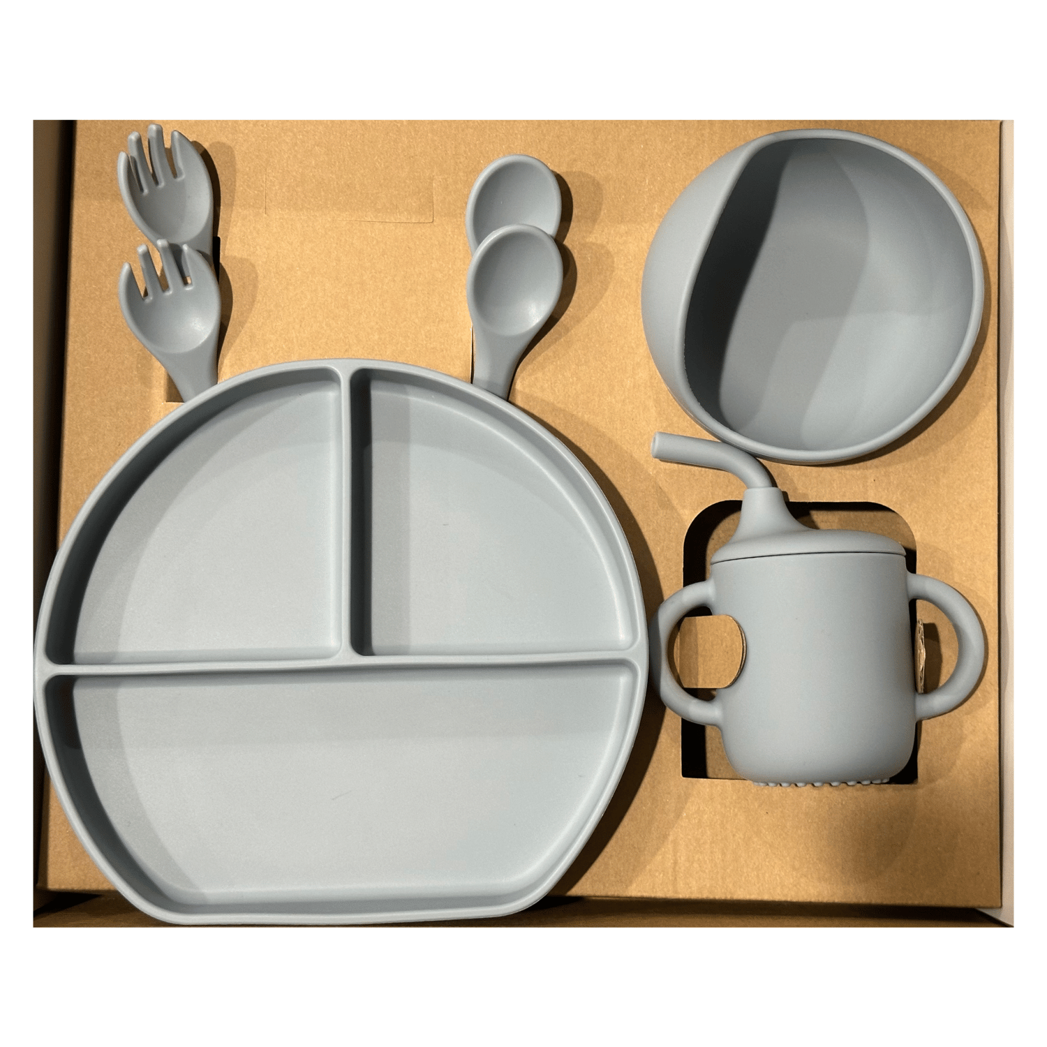 Baby Silicone Tableware 6M+ | BPA-Free, Safe, Non-Toxic Feeding Set