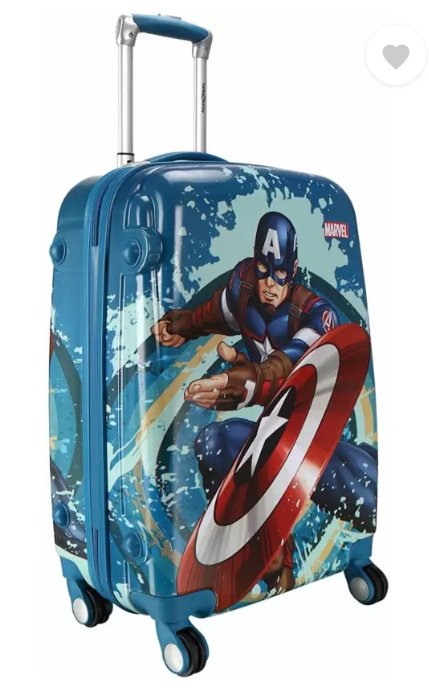 Light Weight Mini Printed Trolley Suitcase Bag( Captian America Marvel )