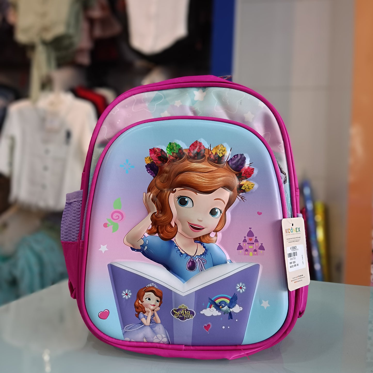 School Backpack for Kids Waterproof Sofia the first School Bag for Girls Large Capacity Kids School Backpacks for Picnic, Tuition, Travel, Camping, Burden-relief Bag for Kids