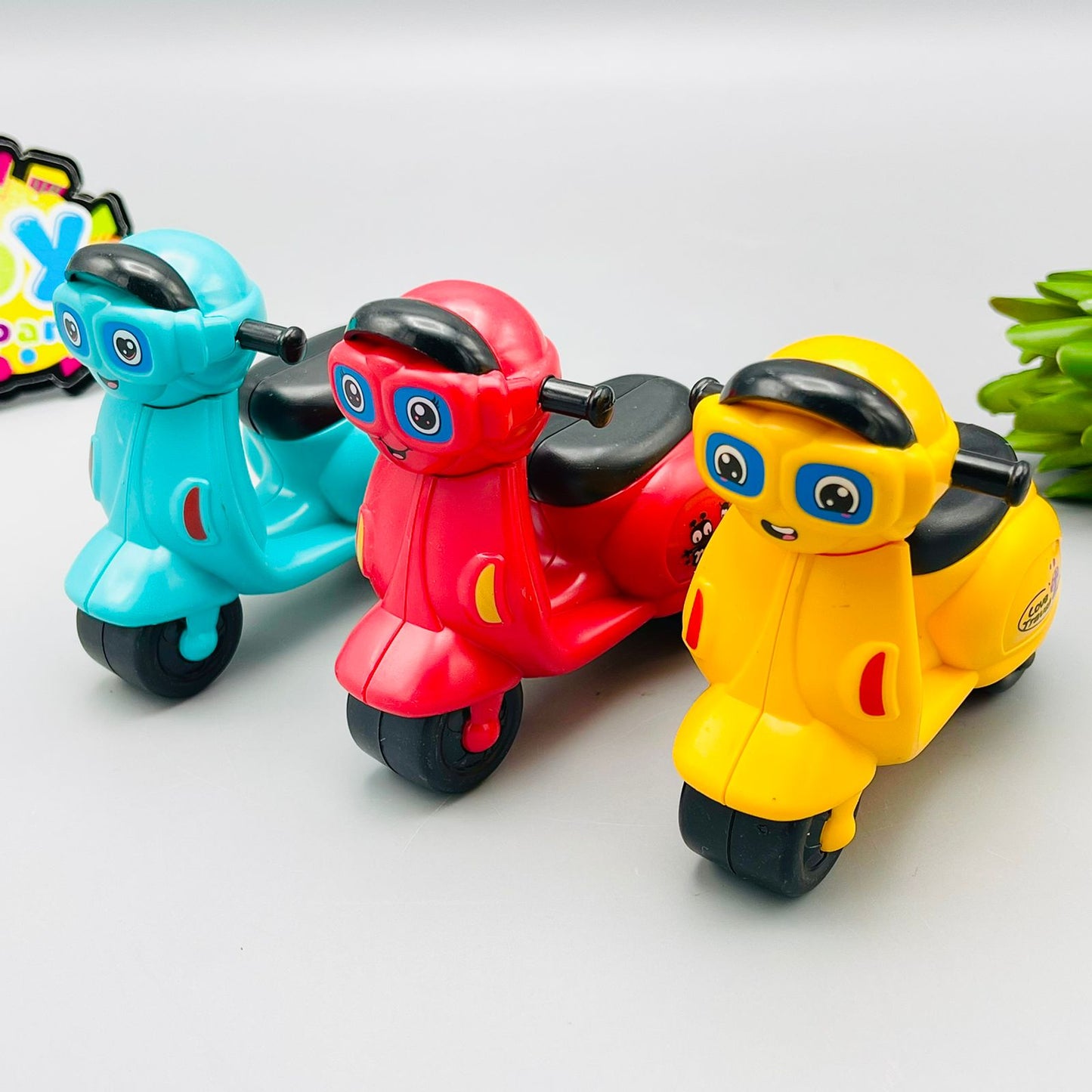 Cute Friction Mini Scooter Toy for Kids. | Push and GO Toy Scooter and Bright Multicolor