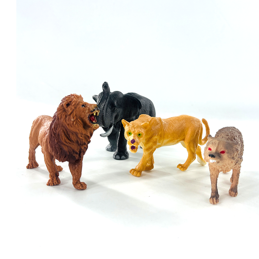 Animal World Playset Toys for Kids – Realistic Animal Figures Play Set Toys for Kids,(5 PCS) - Multicolor