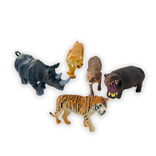 Animal World Playset Toys for Kids – Realistic Animal Figures Play Set Toys for Kids,(5 PCS) - Multicolor