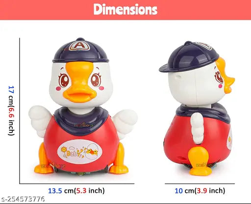 Duck Toy with Light Effects and Sound, 360 Degree Rotating Swing Duck ( Multicolour )