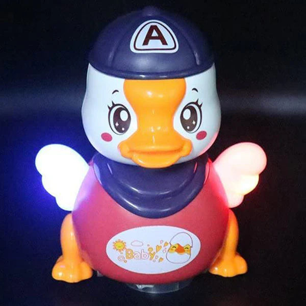 Duck Toy with Light Effects and Sound, 360 Degree Rotating Swing Duck ( Multicolour )