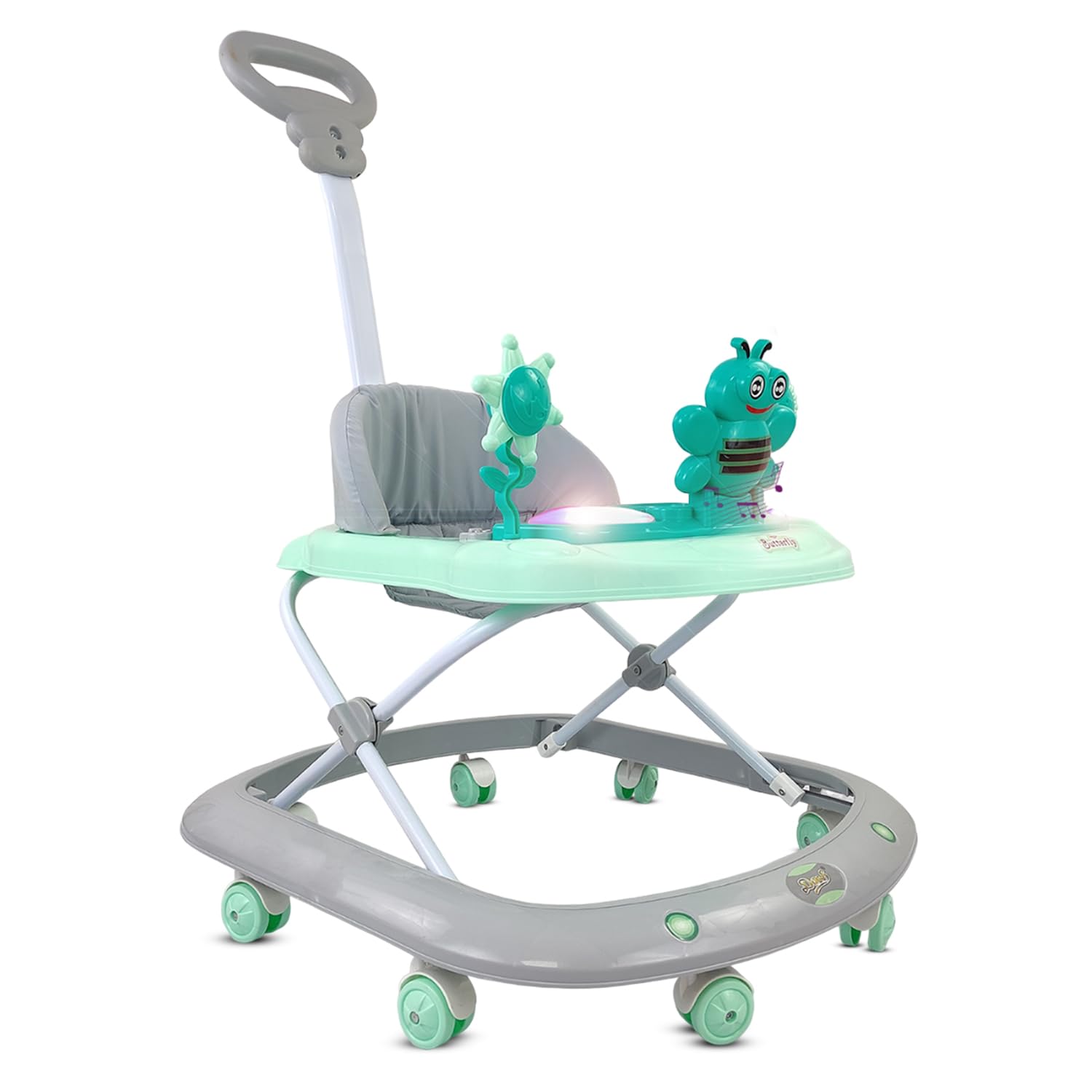 Buy Baby Walkers Baby Walker for Kids, Foldable Kids Walker with 3  Adjustable Height, Tray & Removeable Musical Toys Rattle, Activity Walker  for Baby