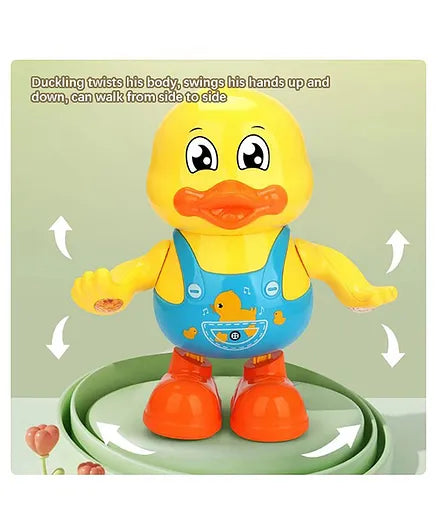 Duck Funny Cute Dancing Electric Musical Duck Cartoon With Lights Educational Robot Toys