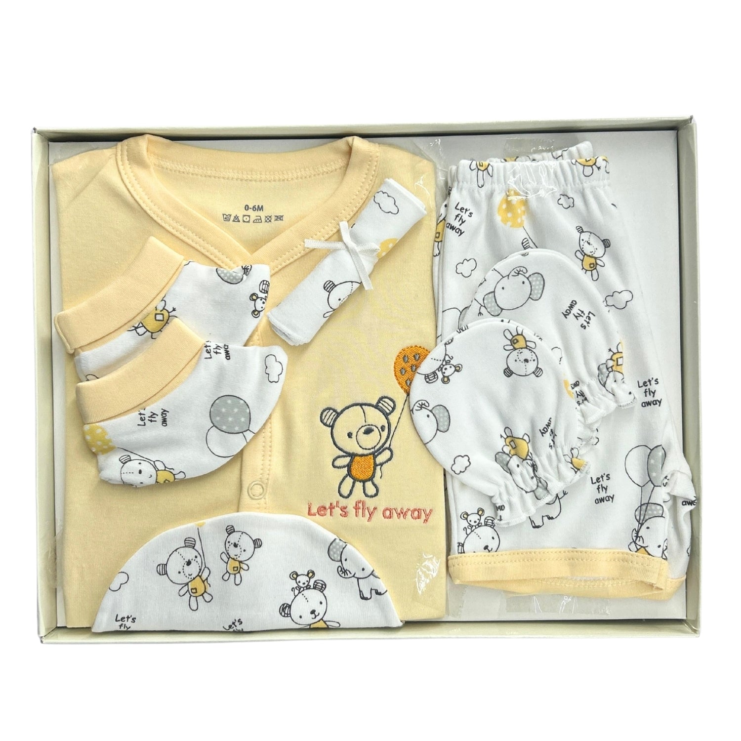 kidonex Newborn Showel Gift Box 6-Piece Set 0-6M