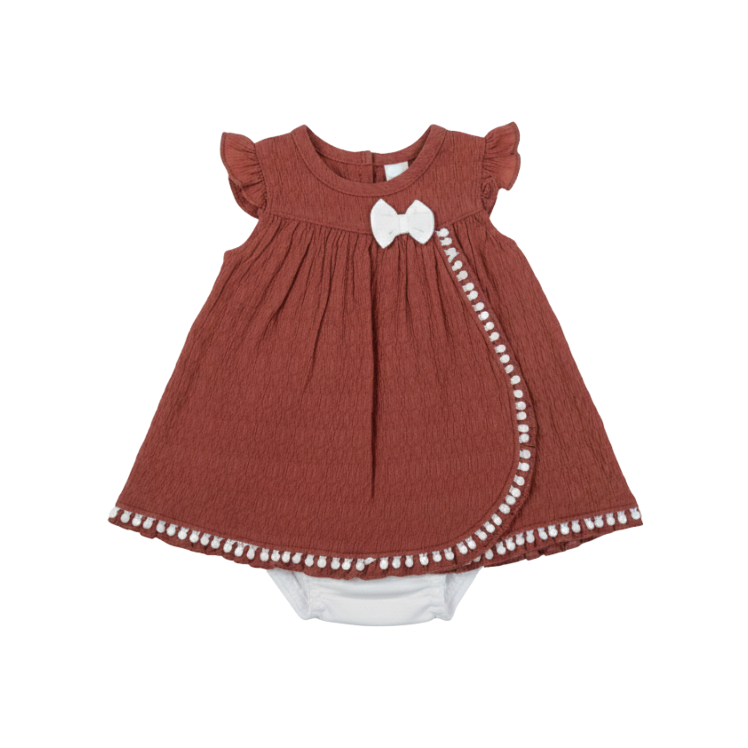 Baby Girl Cotton Frock Set with White Bloomer