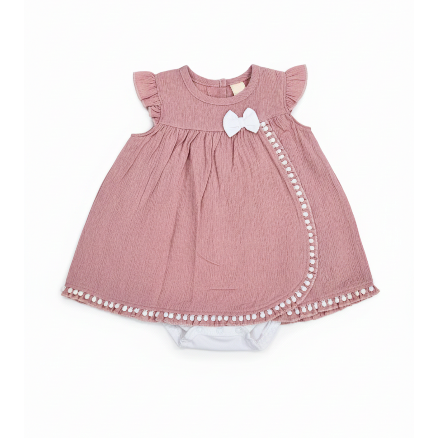 Baby Girl Cotton Frock Set with White Bloomer