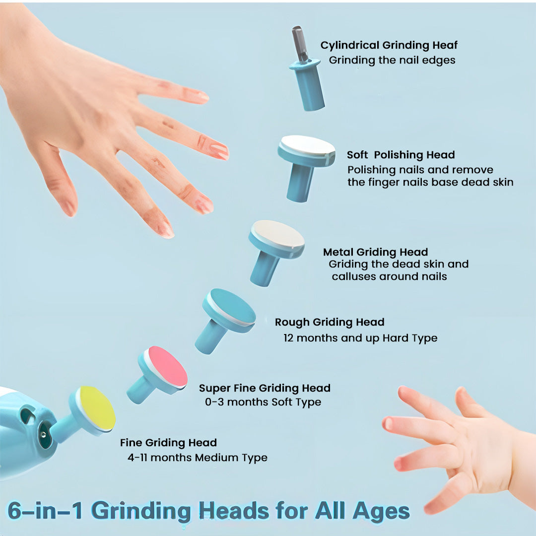 kidonex Multi-function Baby Electric Nail Trimmer
