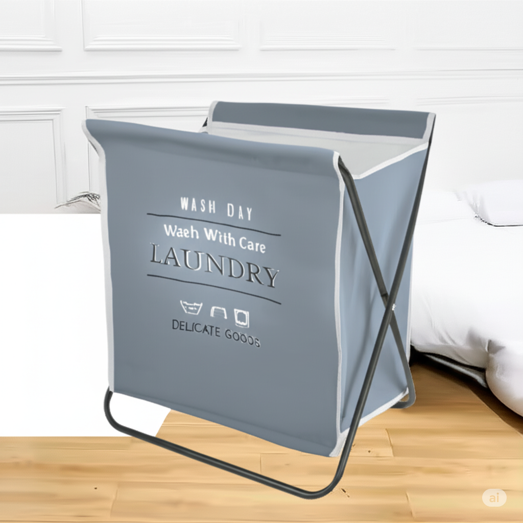kidonex Foldable Laundry Basket Hamper with Stand