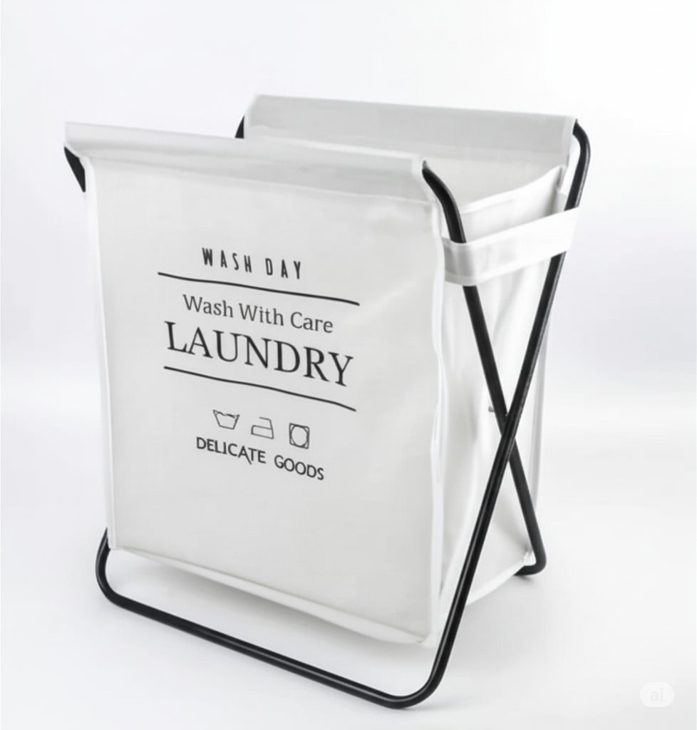 kidonex Foldable Laundry Basket Hamper with Stand
