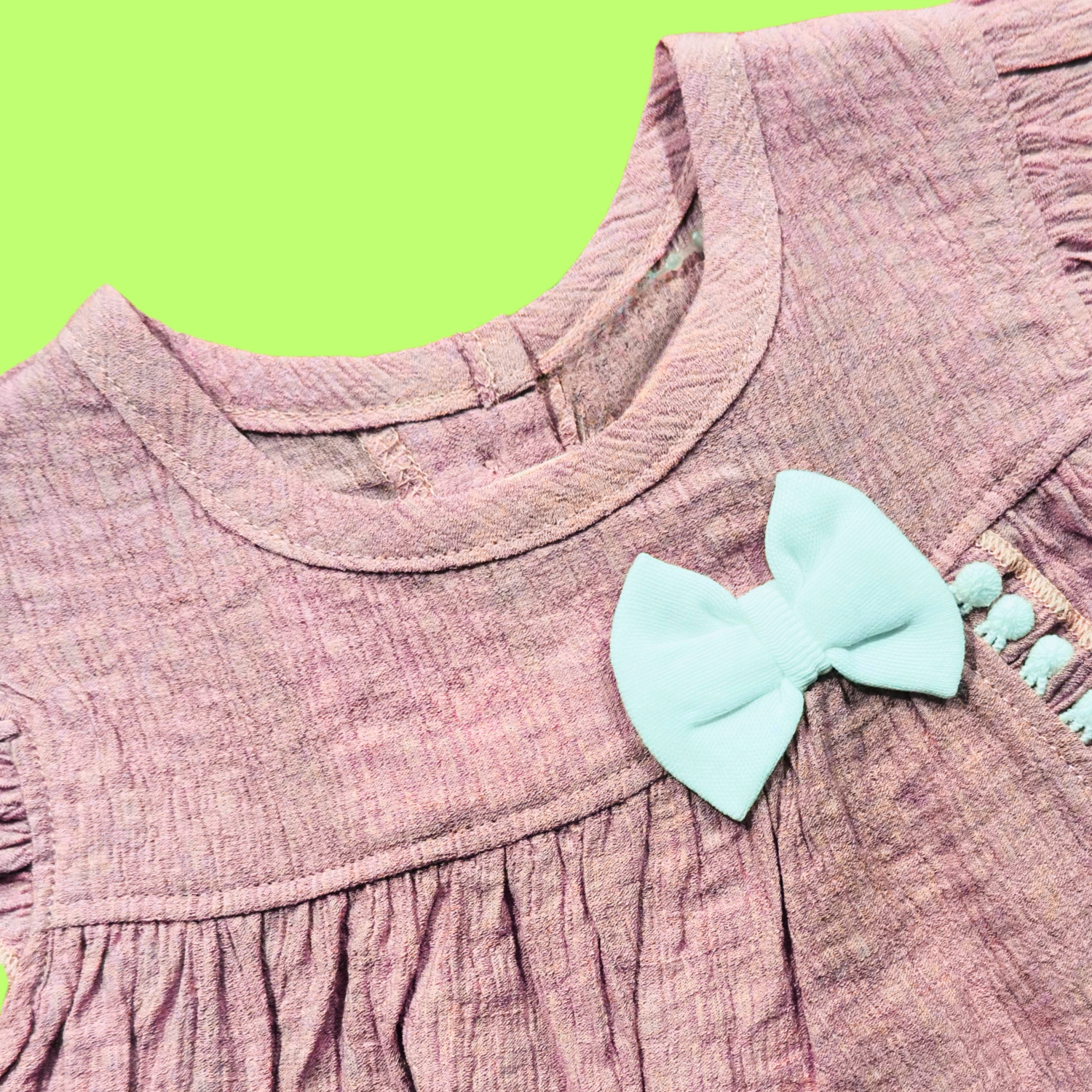 Baby Girl Cotton Frock Set with White Bloomer