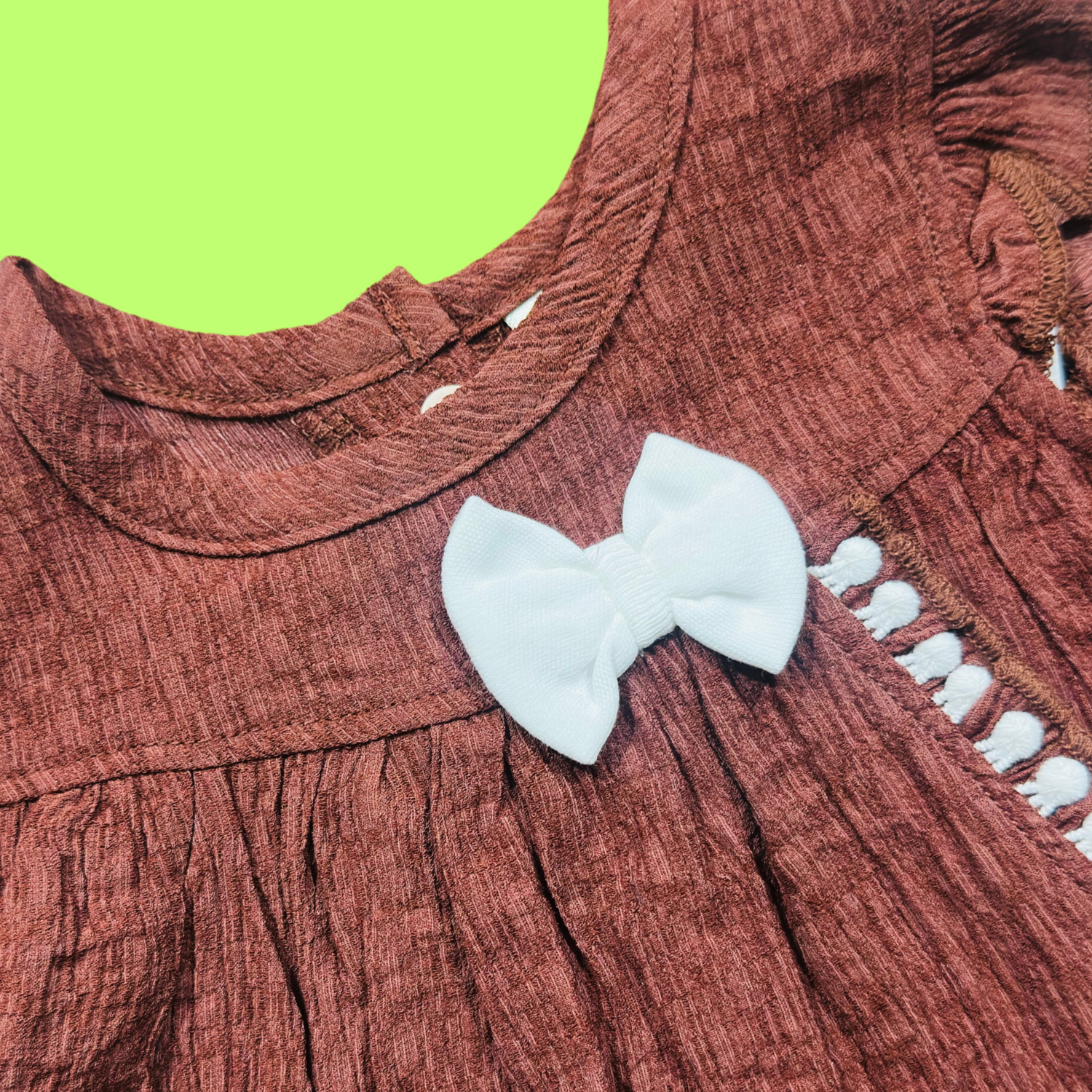 Baby Girl Cotton Frock Set with White Bloomer