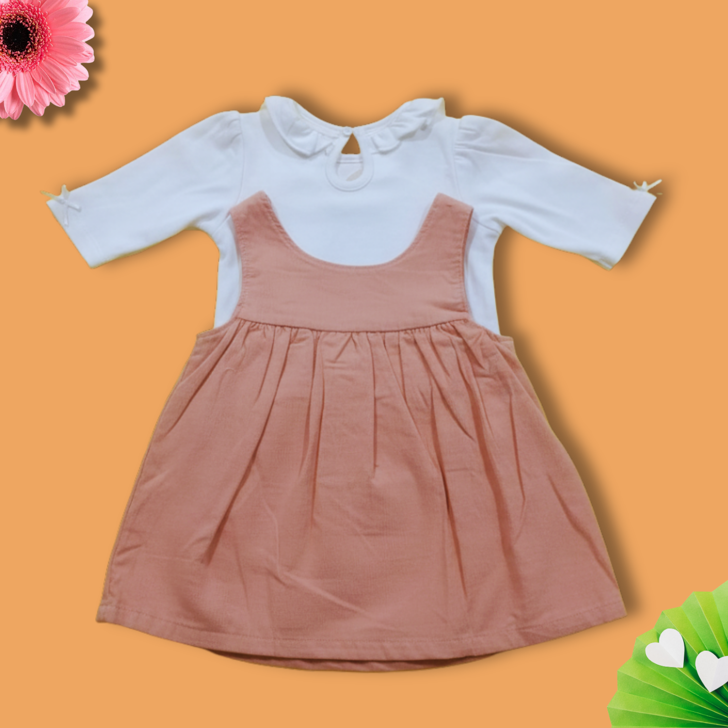 Baby Girl Pinafore Dress – Soft Cotton Frock