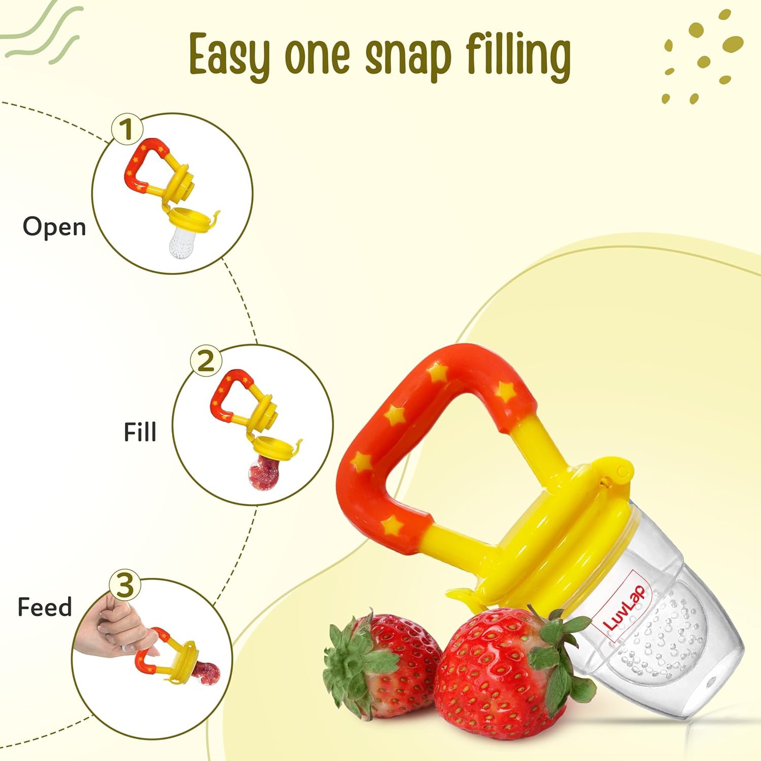 kidonex Baby Fruit & Food Feeder cum Teether