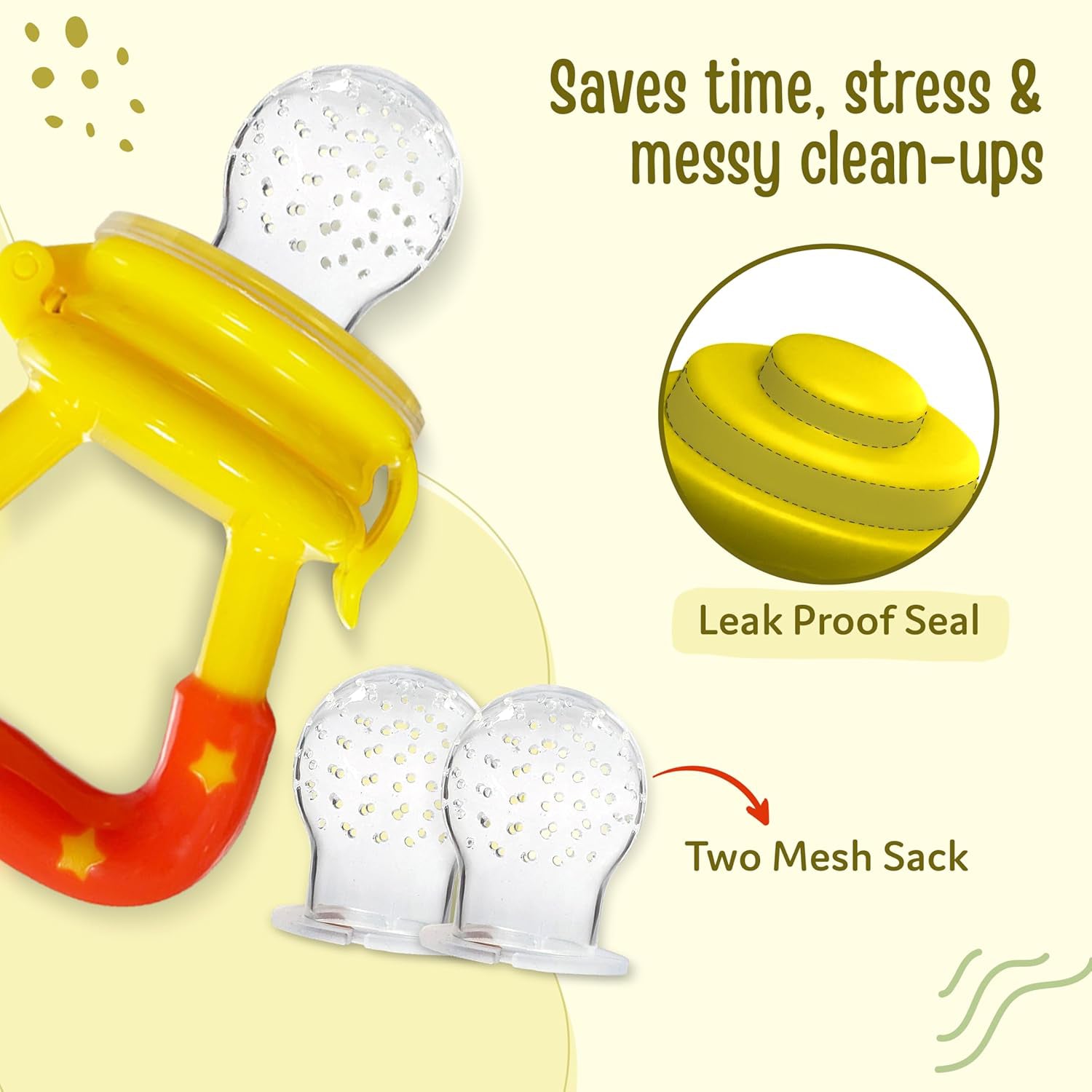 kidonex Baby Fruit & Food Feeder cum Teether