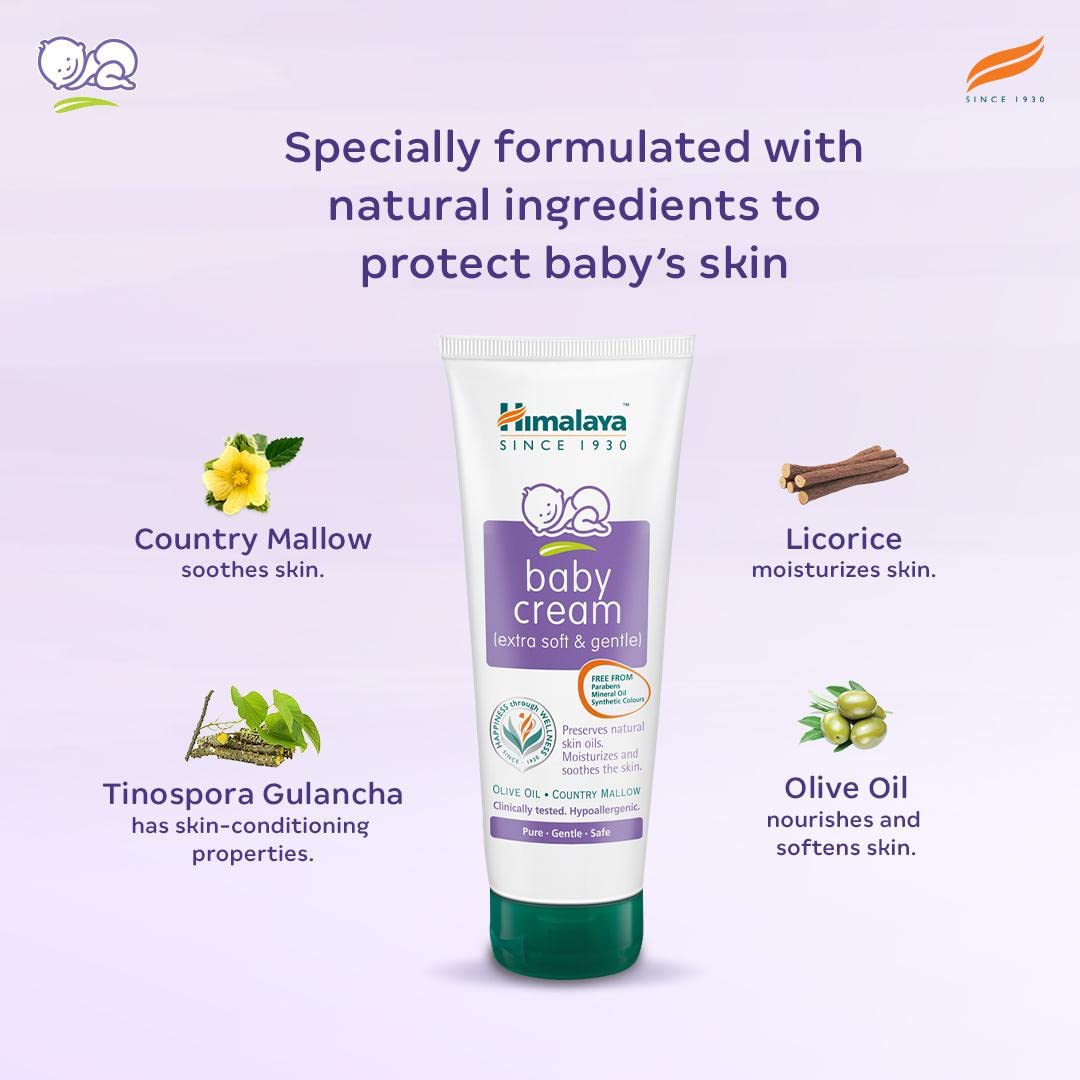 Himalaya Baby Cream | Extra Soft & Gentle | #1 Pediatrician Prescribed Brand