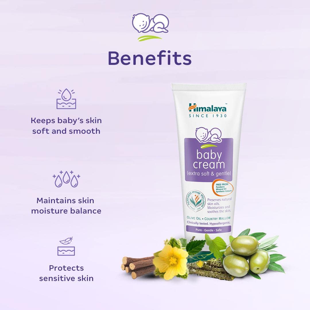 Himalaya Baby Cream | Extra Soft & Gentle | #1 Pediatrician Prescribed Brand